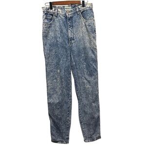 Vintage Sasson Acid Wash High Rise Tapered Mom Jeans 28